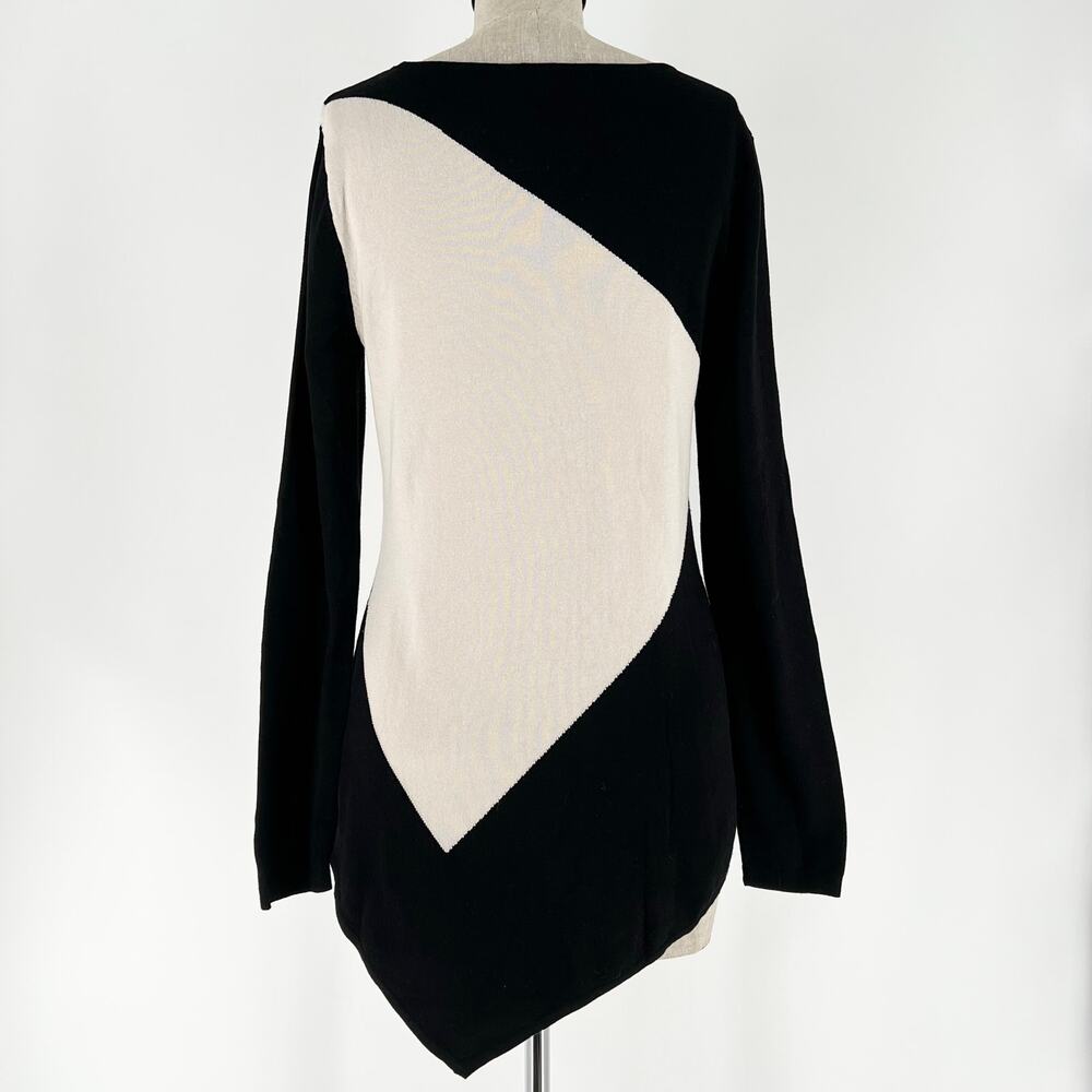 WHBM asymmetrical color block tunic sweater - image 3